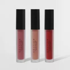 Kit Batom Líquido Vermelho + Batom Líquido Nude + Batom Líquido Rosa Océane Edition (3 Produtos)