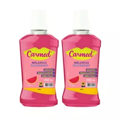 Kit 2 Enxaguante Bucal Carmed Melancia com Flúor 250ml