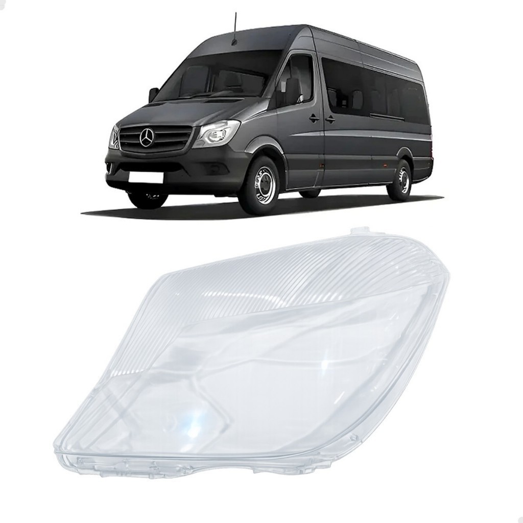 Lente Farol Dianteiro Sprinter Van Furgão 2017 2018 2019 Lado Esquerdo Motorista Novo 8767845