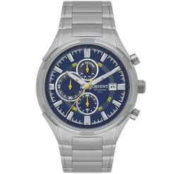 RELÓGIO ORIENT MASCULINO CRONOGRAFO PRATA MBSSC313 D1SX
