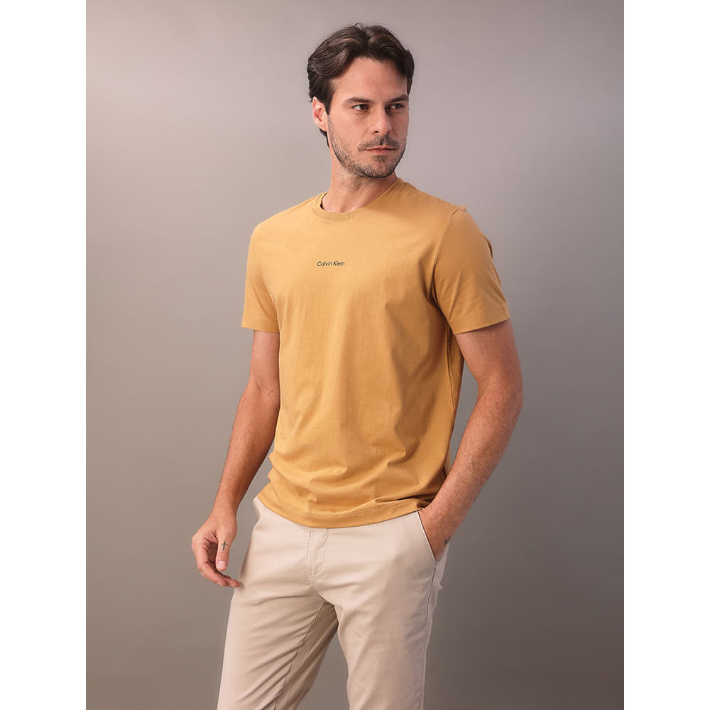 Imagem Camiseta Manga Curta Calvin Klein Nano Logo - Havana