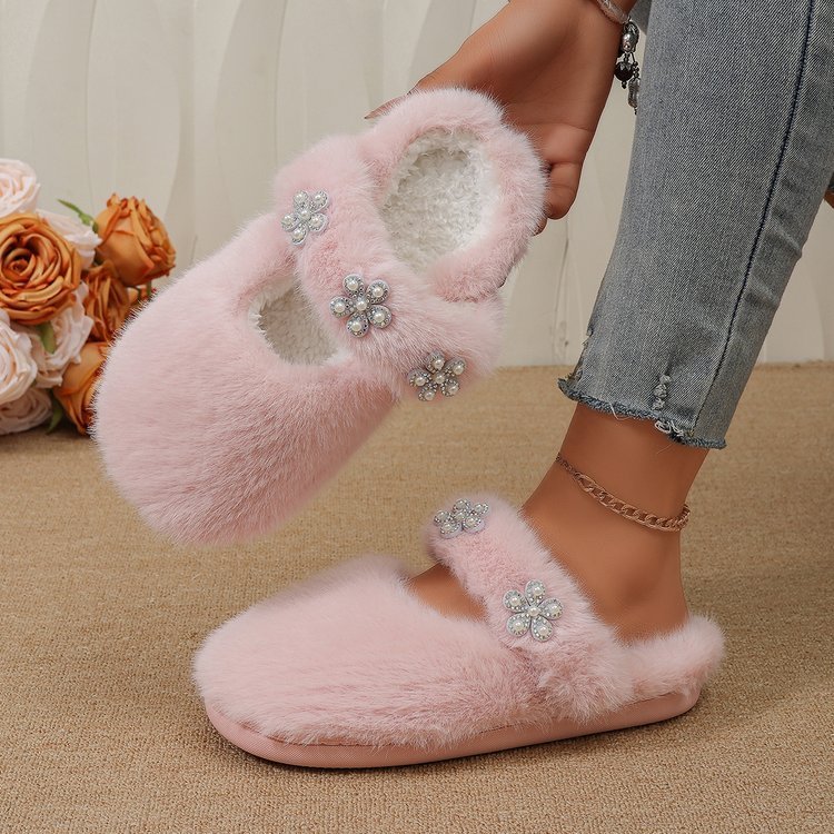 Chinelos femininos, chinelos peludos, peludos, sapatos deslizantes, chinelos, sapatos baixos, sapatos unissex, sapatos c