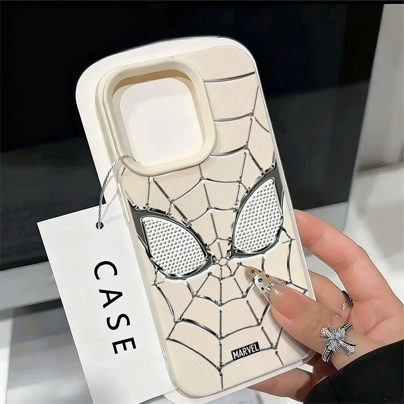 Capa De Telefone Padrão De Teia De Aranha Dos Desenhos Animados Para iPhone 17 16 15 14 13 12 11 Pro Max Plus XR XS Maci