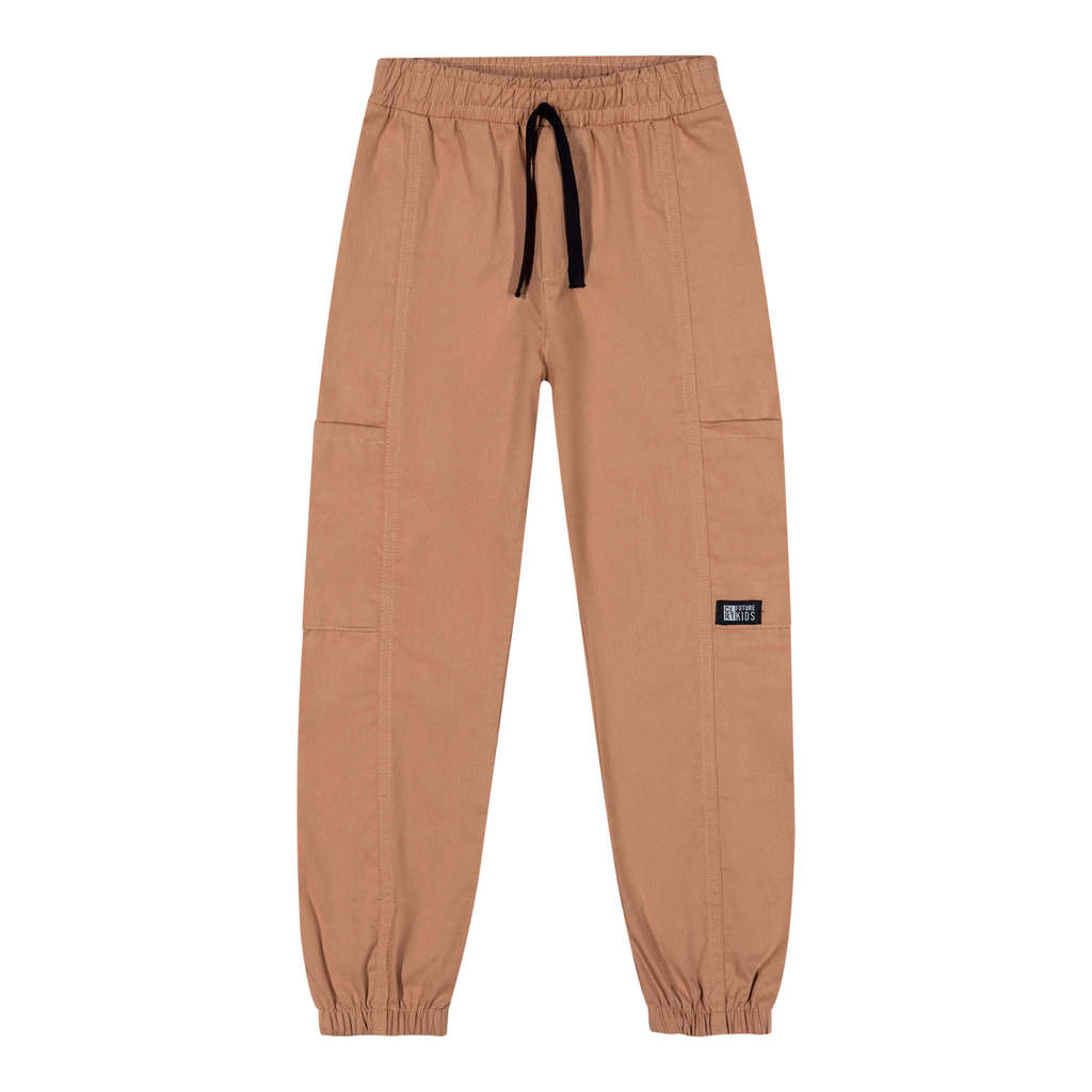 Calça Jogger Infantil Menino Sarja Colorittá Marrom