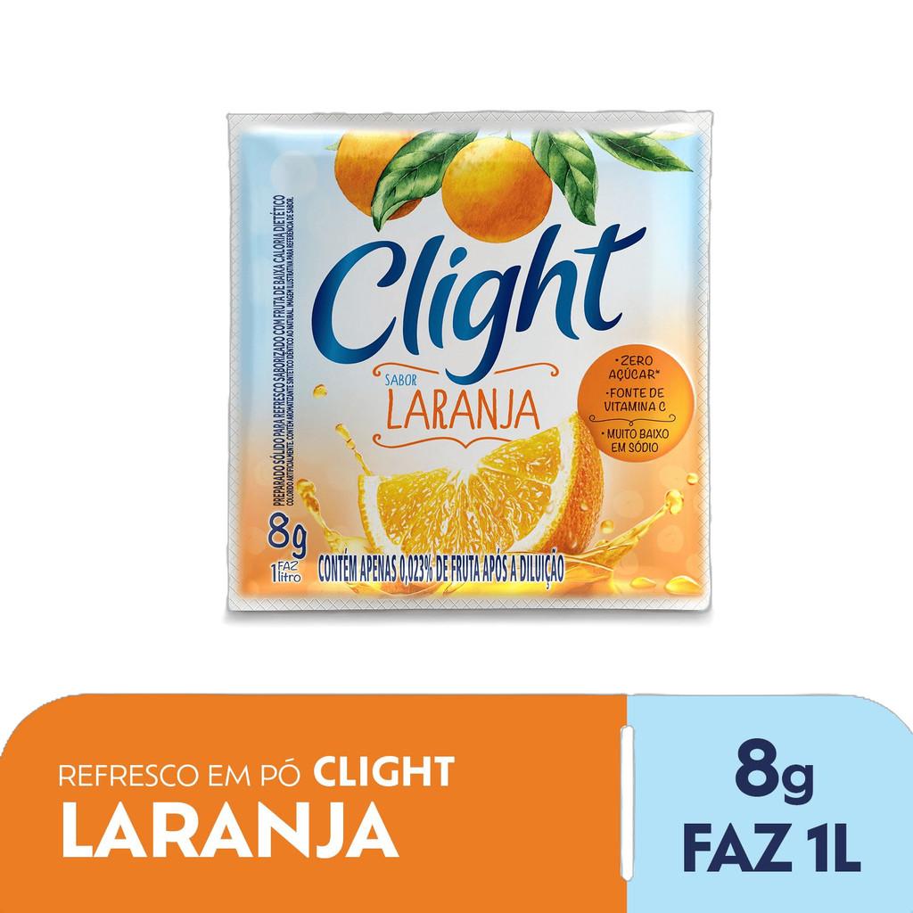 Clight Refresco em pó diet citrus 8g