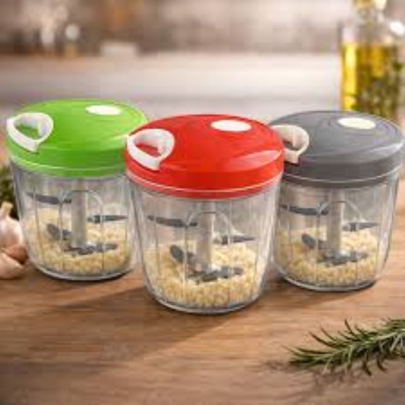 Processador De Alimentos Manual 900ML Com 5 Lâminas sortido    SORTIDO