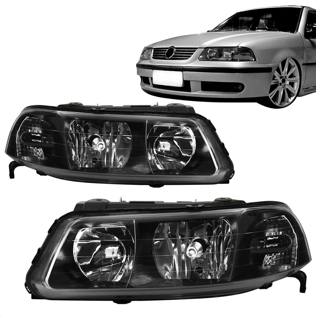 Farol Gol Parati Saveiro G3 2000 2001 2002 2003 2004 2005 Foco Duplo Máscara Negra