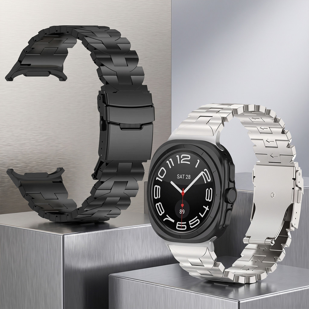 Pulseiras De Titânio Leves Premium Para Samsung Galaxy Watch Ultra 2 47mm 2025 P