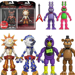 Funko Pop Five Nights At Freddy's Sun Moon Fnaf Figura de Acessório Foxy Bonnie Boneco Modelo Brinco