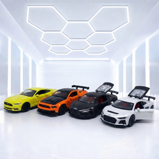 Miniatura Audi R8 Coupe Mustang Escala 1/36 Metal e Fricção Promoção