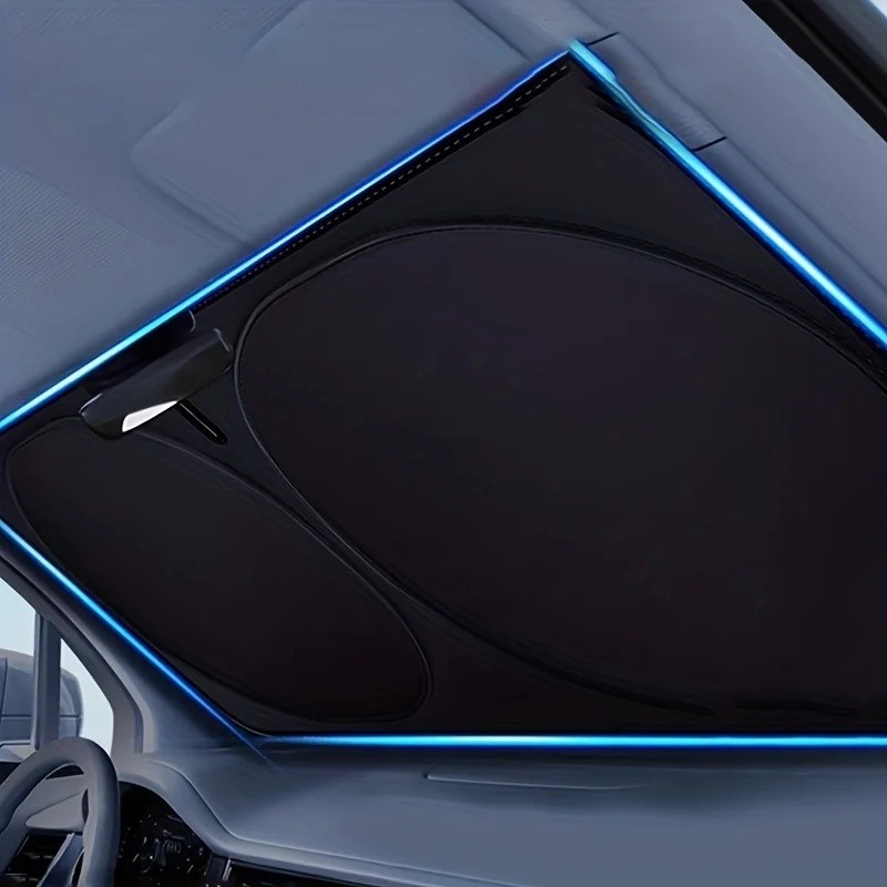 Defletor Do Carro Pára-Sol Interior Janela Capa Brisa Viseira Protetor Brisas Dobrável Proteção UV Cortina Estilo Sombra