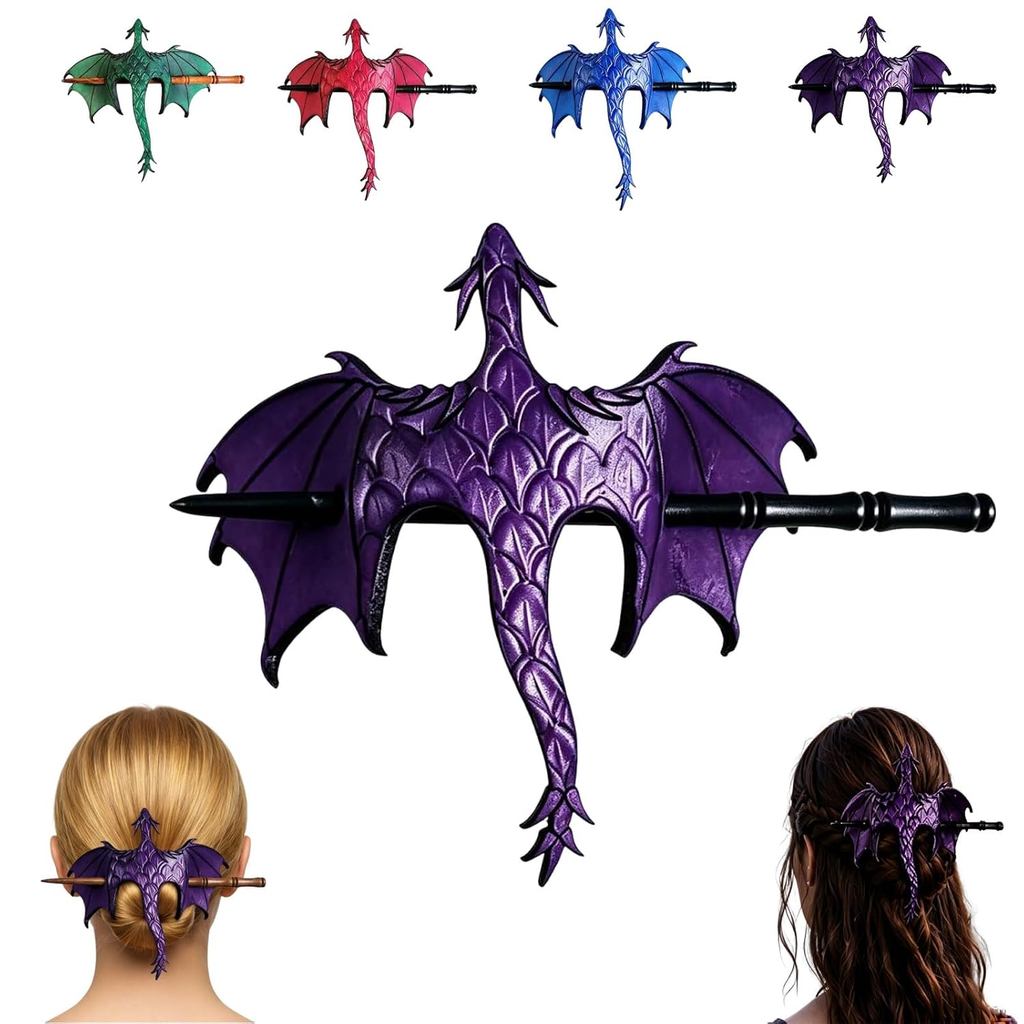 Acessório de Cabelo de Dragão Medieval, Acessório de Cabelo de Dragão, Acessórios de Cabelo para Feiras Medievais, Presi