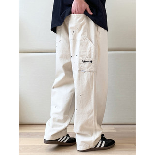 THE PANG Street Wear Plus Size Roupas Masculinas 2026 Primavera Gordo Solto Calças Casuais Retas Plus Gordura Extra Gran