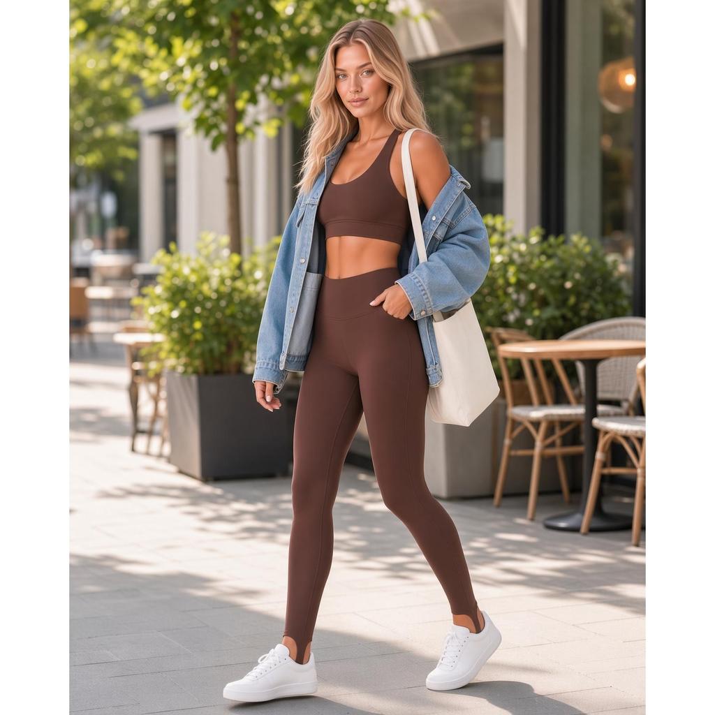 Calça Legging Pezinho Feminina Cintura Alta Suplex Modeladora Fitness Academia