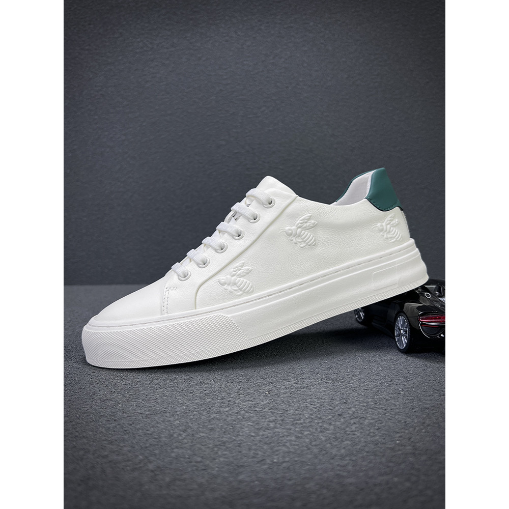 Primavera novo estilo sapatos masculinos High-End couro genuíno sapatos casuais Pedal tênis na moda sapatos masculinos d