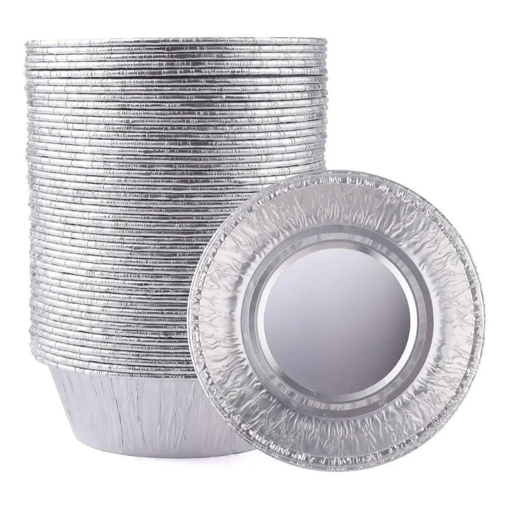 Kit 800 Formas de Alumínio Descartável Mini Empada 50ml Prática Forminhas para Forno Tortinhas