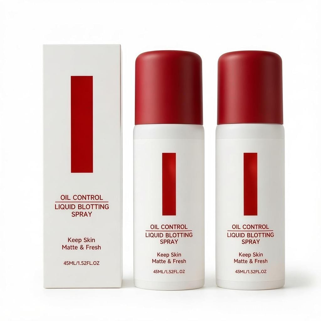 2PCS Spray Removedor de Oleosidade, Névoa de Controle Instantâneo de Oleosidade para o Rosto |   Fresco, tamanho de viag