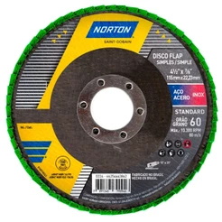 Disco de lixa flap disc côncavo 4.1/2" fibra - Standard