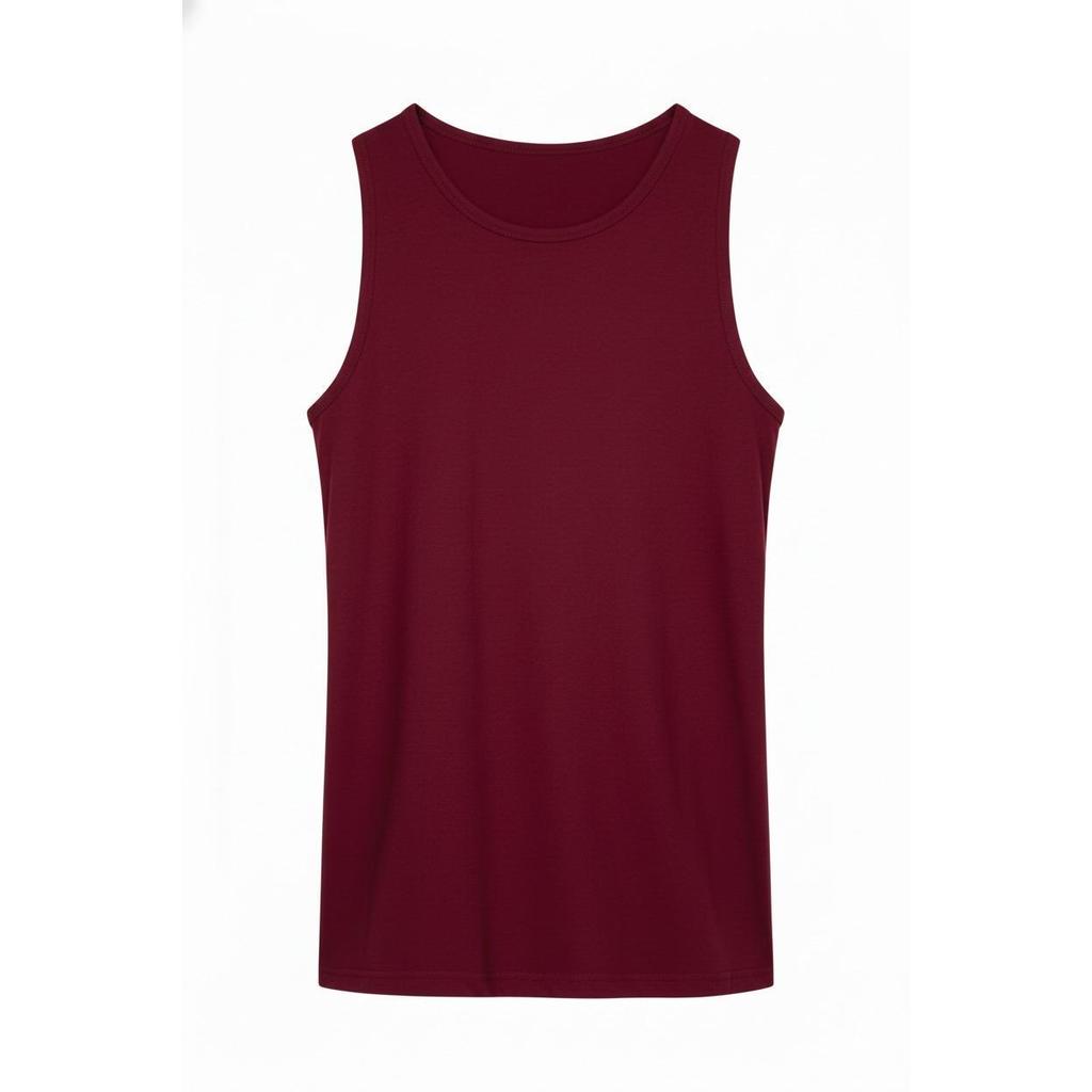 Camiseta Masculina T-Shirt Regata Gola U Em Algodão Canelada Básica Lisa Leve Confortável Academia Praia Verão