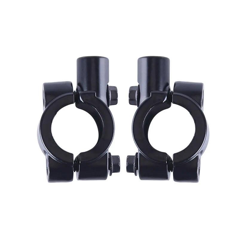 1 Par 7/8 " Motocicleta Lidar Com Barra Espelho Montar Titular Retrovisor Guiador Braçadeira Para 10MM Kawasaki
