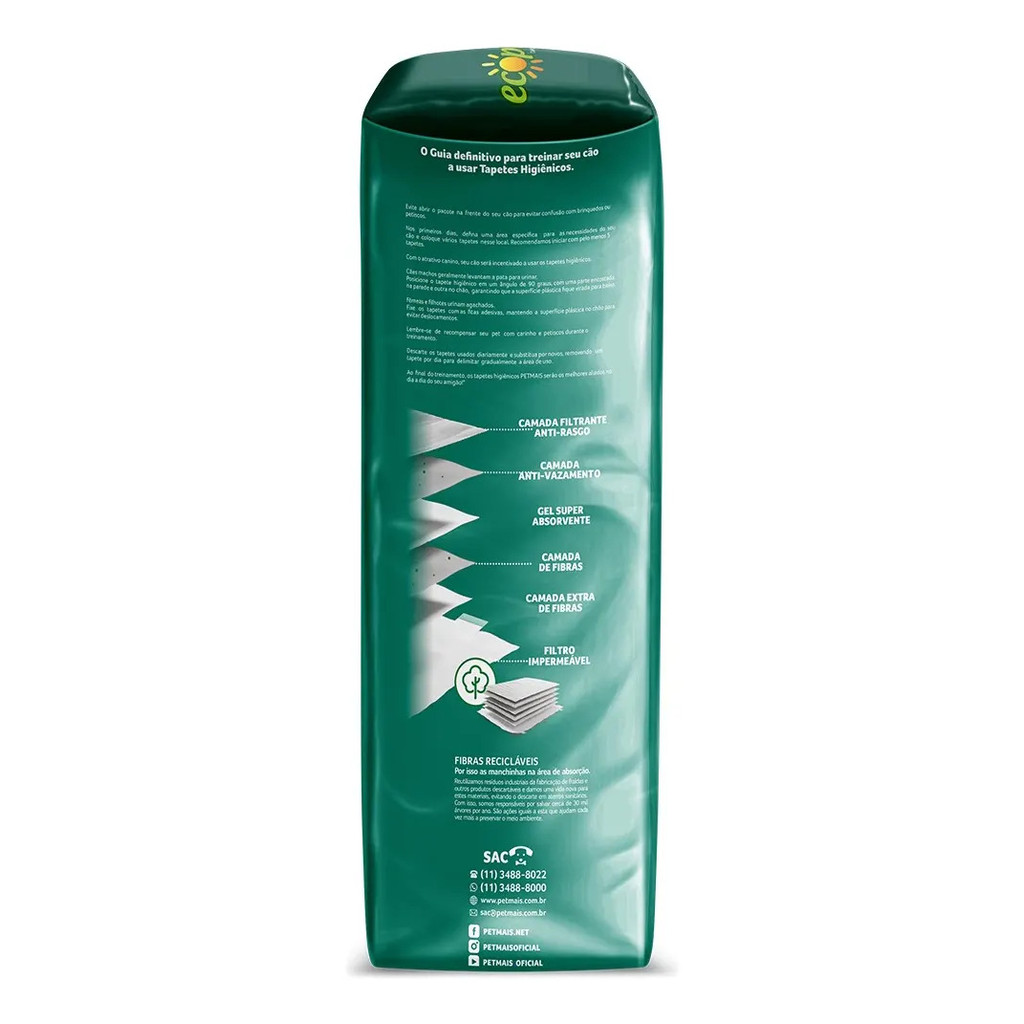 Tapete Higiênico Para Cães Ecopads Pet 80x60 30un Promoção — imagem 2 de 2