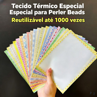 Tecido antiaderente resistente ao calor 20x15cm para acessório de ferro para miçangas Perler da PX DIY crafts