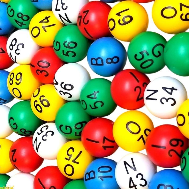 vipdeal 75 Pacotes Bolas Bingo Coloridas, Jogo Entretenimento Da Sorte Para Salões E