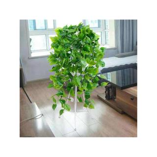 Flor falsa pendurada simulação planta verde vaso videira decoração plástico falso endro verde folha verde Rattan ar cond