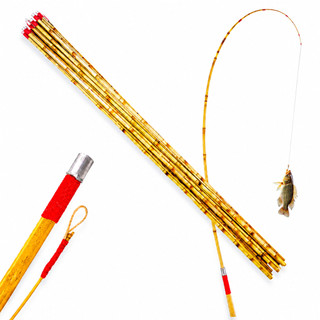 Vara de Pesca Bambu Encaixe de Duas Partes Ponta Fina 2,00 mts Nº1 Resistente Bambu Natural