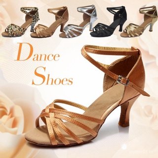 Sapatos de dança latina profissionais de 5cm, sapatos de salto alto femininos P61D EEXU