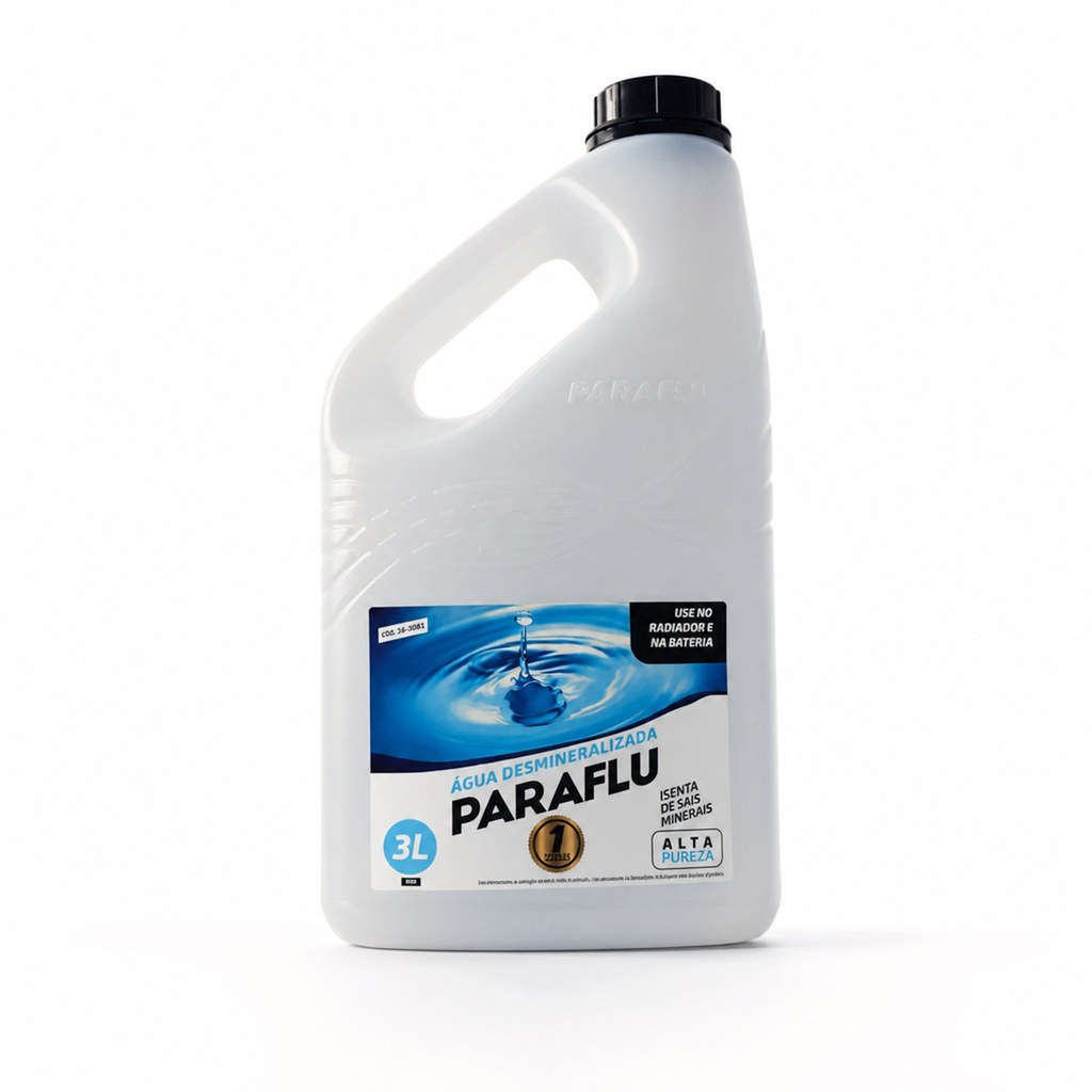 Água Desmineralizada Paraflu 3L - Arrefecimento Automotivo