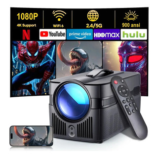 MAGCUBIC HY450C Projetor 900ANSI Suporte 4K Android 14 Foco Automático Alto-falantes Duplos De 5W Integrados Cinema
