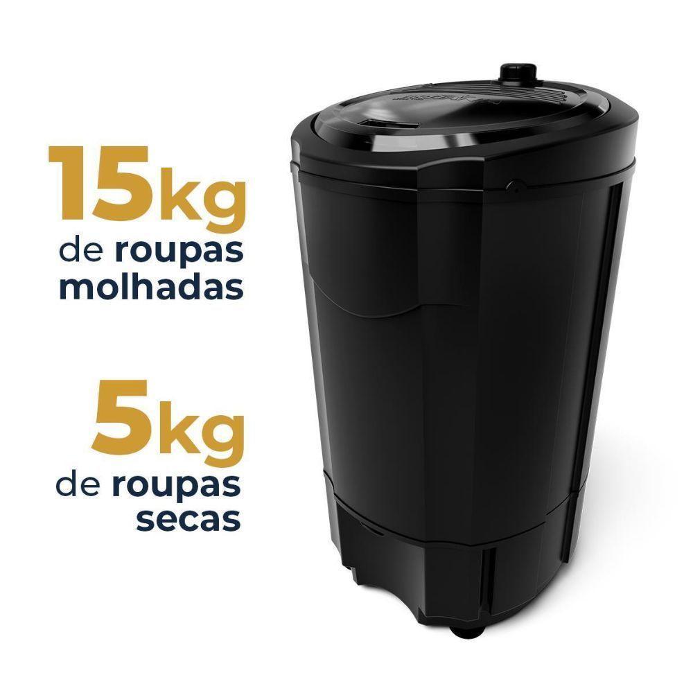 Centrífuga de Roupas Automática Britânia BCE15P 15kg com Timer Preto 110V — imagem 2 de 2