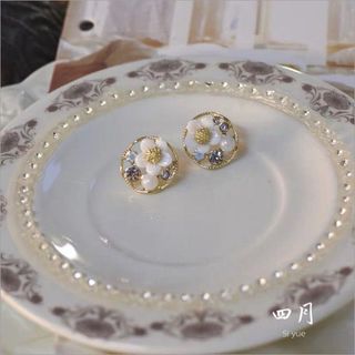 Espelho água lua brincos oco guirlanda luz luxo pequeno requintado brincos frescos