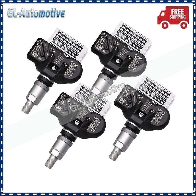 Conjunto De (4) Sensor De Pressão Dos Pneus 433MHZ Para Audi A4 A5 A6 A7 Q5 Q7 Q8 TT Bentley BMW X3 X4 Ferrari McLaren P