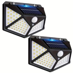 1/2/3 Unidades Luminárias Solares Impermeáveis Prova De Chuva 100 Led Sensor Courtyard Light Promoção