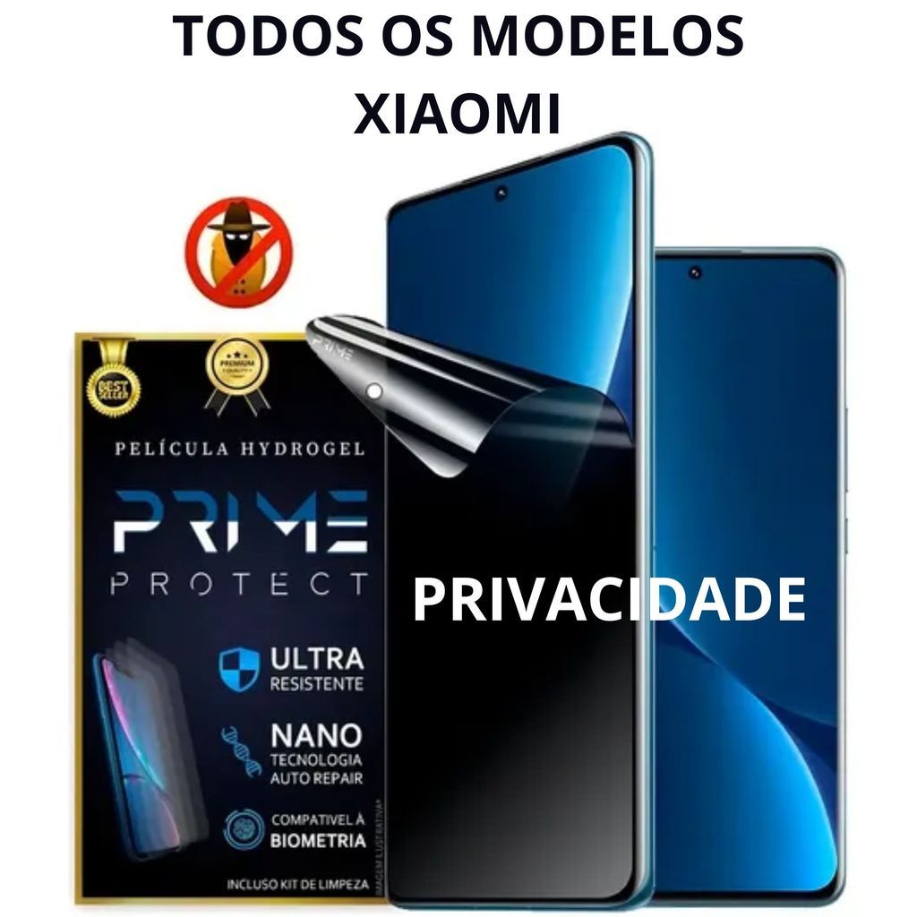 Película Fosca Privacidade para todos os celulares Xiaomi (Todos os Modelos) - Anti-Reflexo — imagem 2 de 2