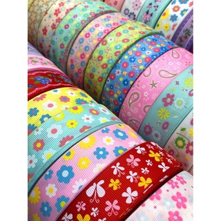 Fita impressa acessórios para o cabelo fita bolo caixa de presente empacotado arco acessórios Floral rosqueado fita aces