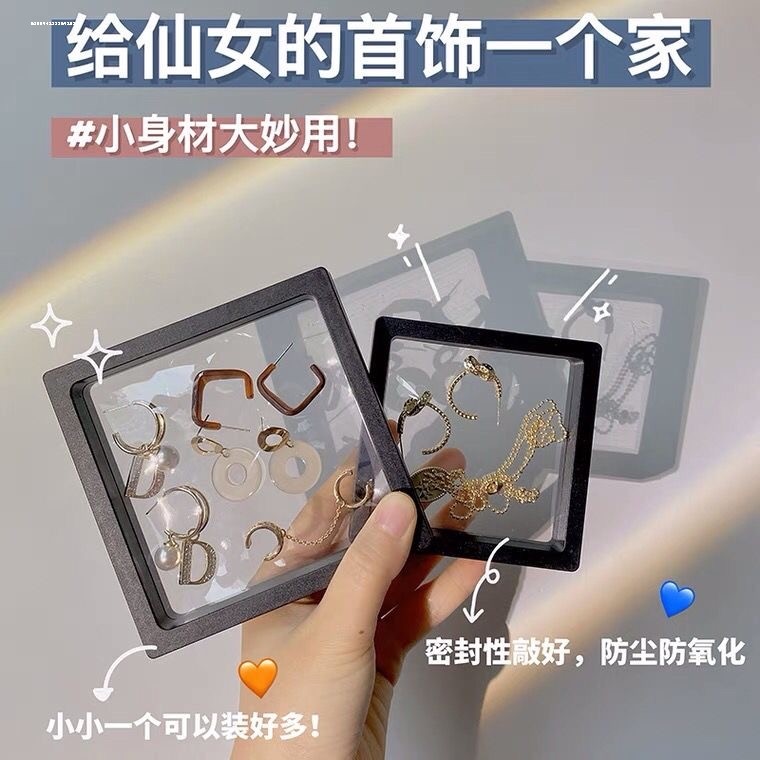 Transparente transparente pe filme caixa de armazenamento Wenwan jóias pulseira expositor jóias embalagem de jóias Anti-