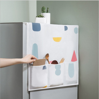 Capa de geladeira pano porta única capa Anti-poeira saco de armazenamento capa de Freezer toalha doméstica estilo corean