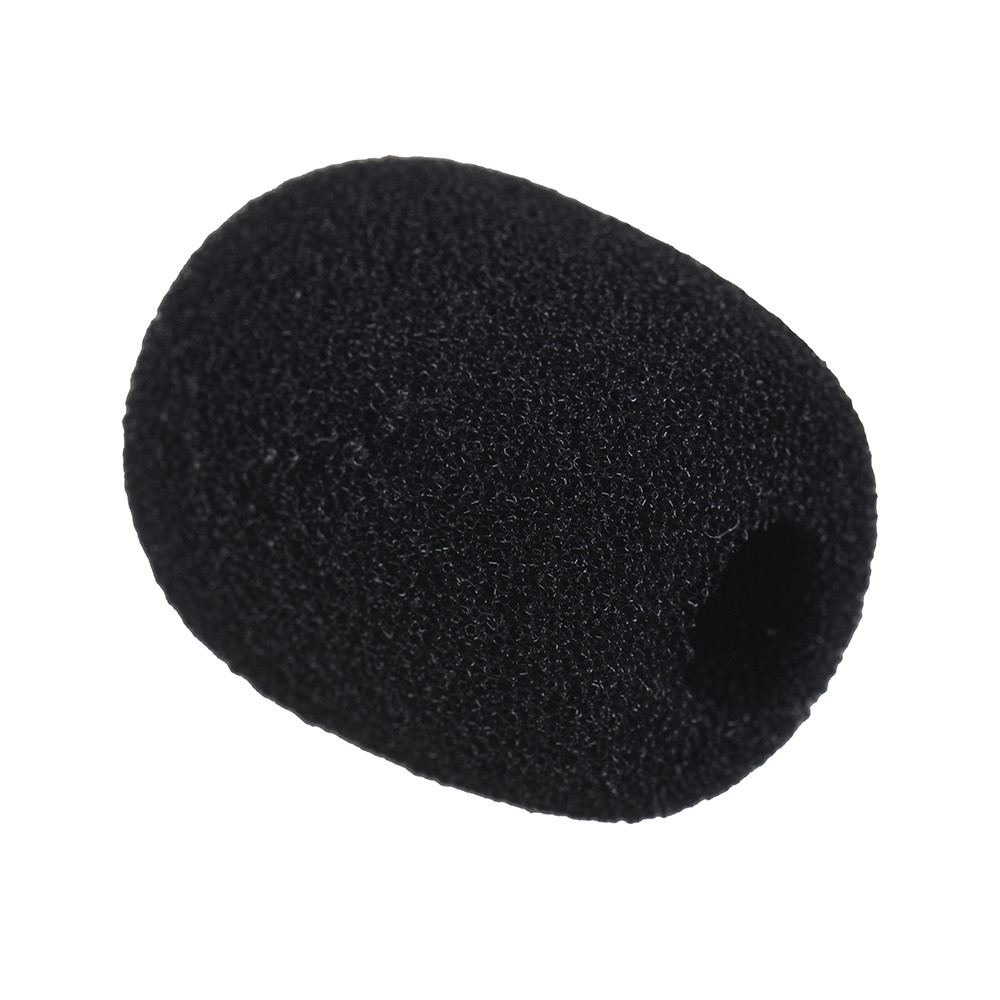 Pipione-BR Mini fone de ouvido de lapela microfone pára-brisas capa de espuma preta pacote com 10