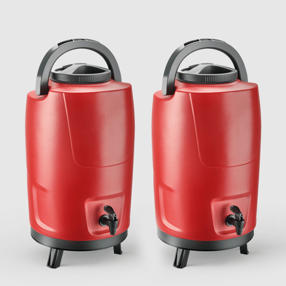 Kit com 2 Botijões Térmicos 12L Vermelho Velvet Invicta