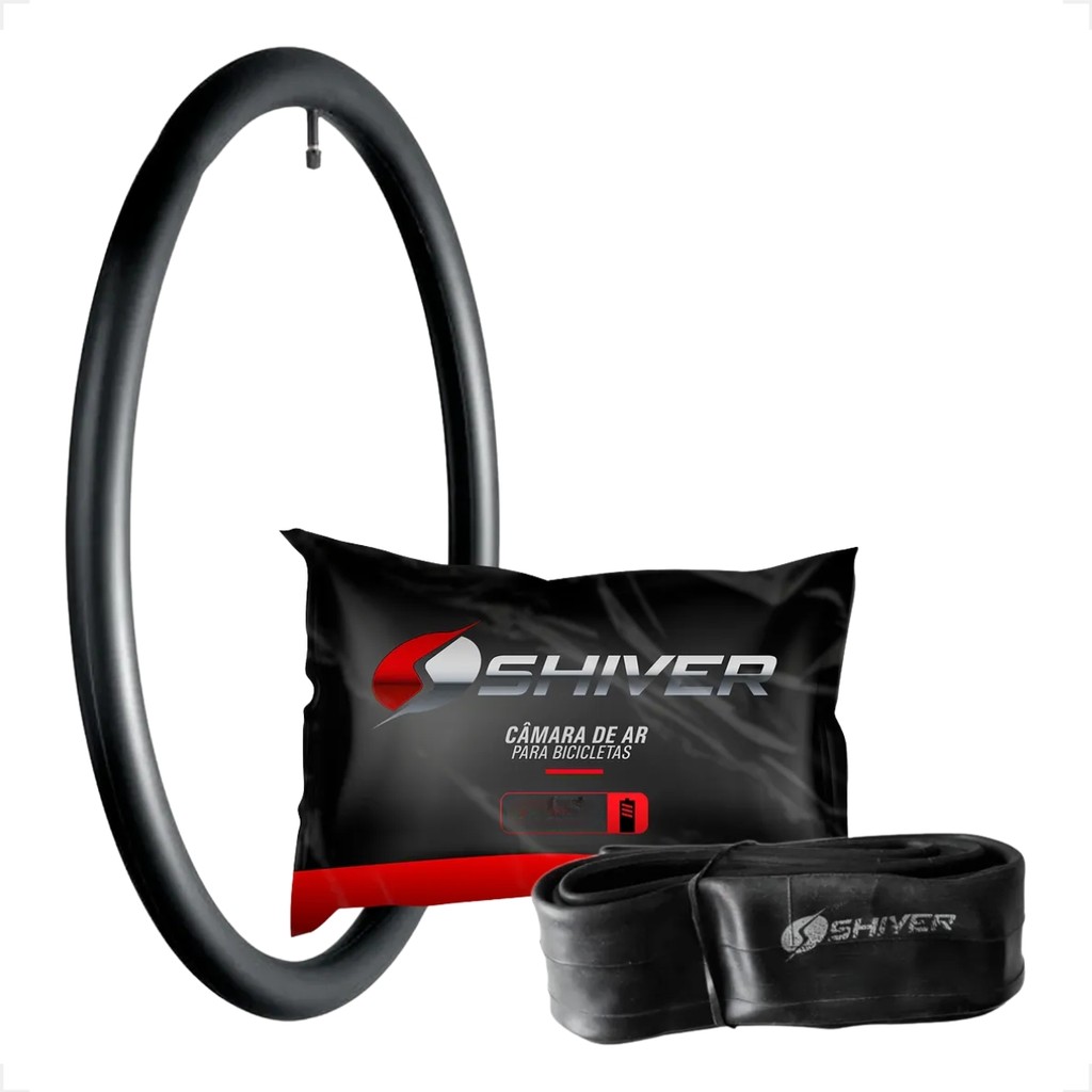 KIT 50 UNIDADES CAMARA DE AR ARO 26 2.125 SHIVER BICO GROSSO 33MM BICICLETA BIKE REVENDA ATACADO · foto 2