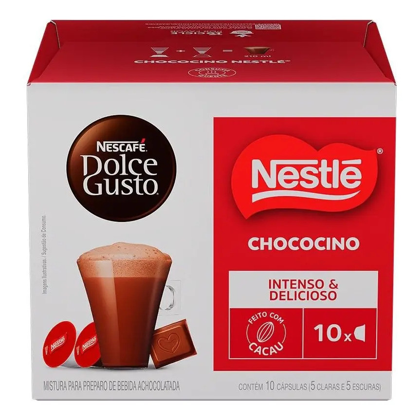 Achocolatado Nescafe Dolce Gusto Chococino 10 Capsulas Original