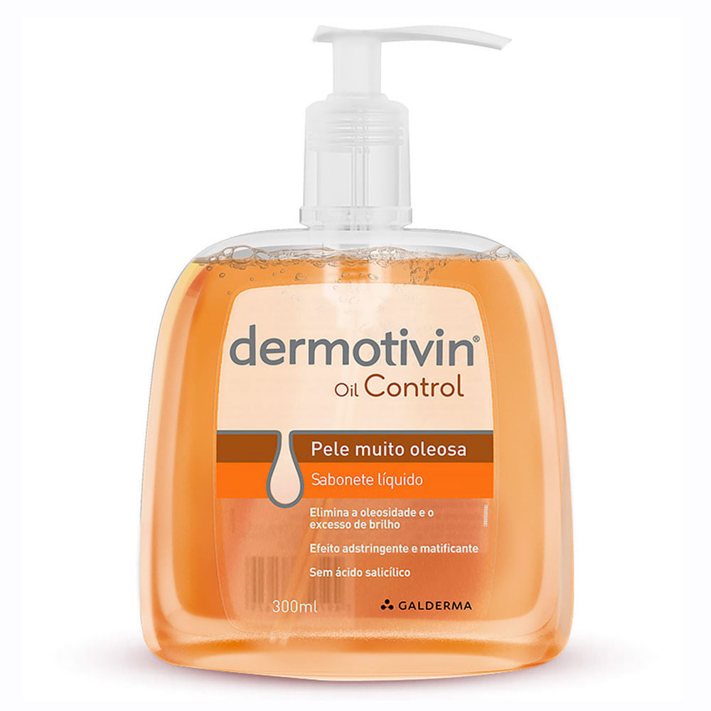 Dermotivin Oil Control Sabonete Líquido para Pele Muito Oleosa 300ml