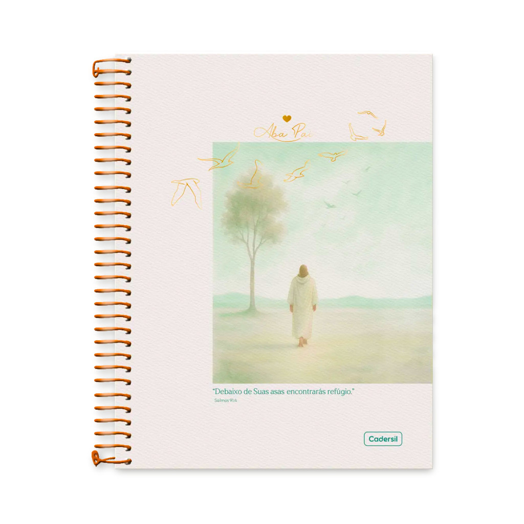 Caderno 10 Matérias Colegial Aba Pai 160 Folhas - CADERSIL Capa:Árvore