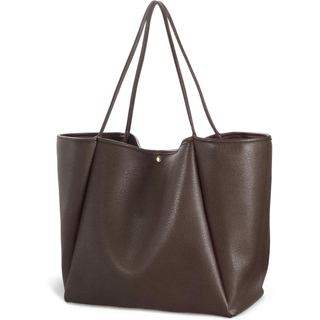 HOXIS Bolsa de Mão Feminina em Couro PU Super Grande, Bolsa de Fim de Semana, Bolsa de Compras, Bolsa de Viagem