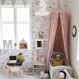 Ass Mom ins mesmo estilo cúpula redonda cama cortina tenda acessórios do quarto das crianças sombreamento berço tenda co