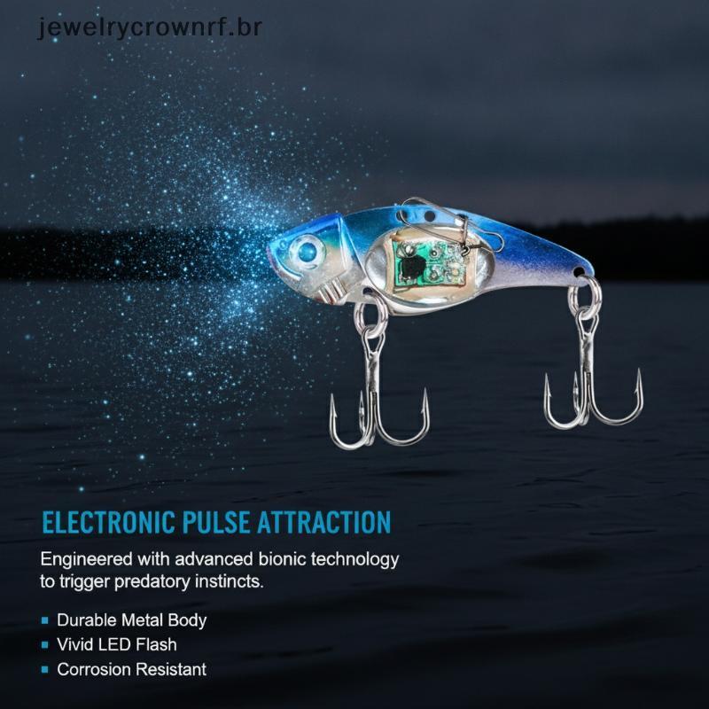 Piscando Subaquático LED Afundando Isca De Água Salgada Jigging Lula Para Pesca De Jogo