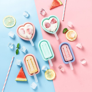 Molde de sorvete de Silicone crianças dos desenhos animados casa sorvete caseiro picolé sorvete geléia cubo de gelo caix